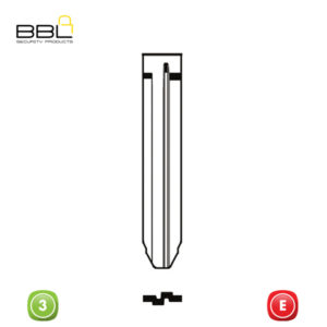 BBL Key Shells Toyota Shape 3 Button KSC-TOY-70B