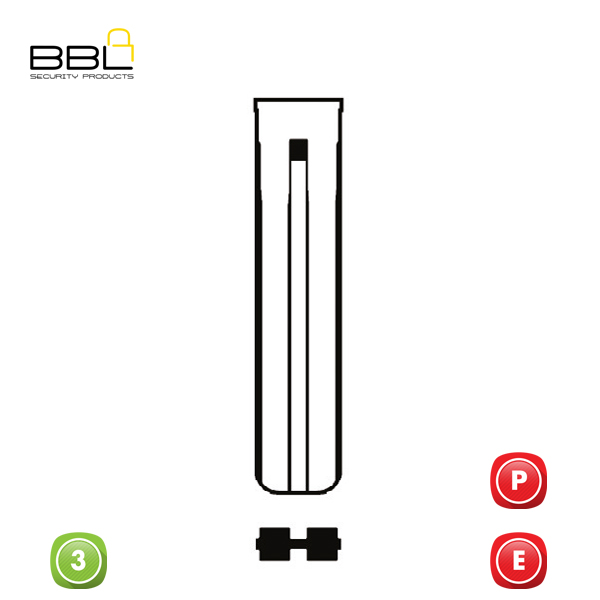 BBL Key Shells Toyota Shape 3 Button KSC-TOY-84B_B