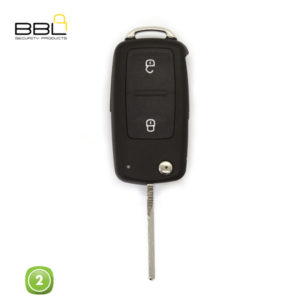 BBL Key Shells Volkswagen Shape 2 Button KSC-V-53A