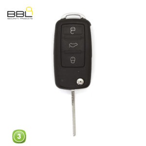 BBL Key Shells Volkswagen Shape 3 Button KSC-V-48