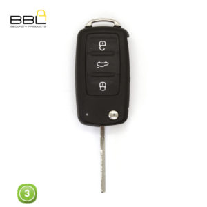 BBL Key Shells Volkswagen Shape 3 Button KSC-V-52