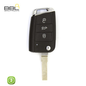 BBL Key Shells Volkswagen Shape 3 Button KSC-V-62E