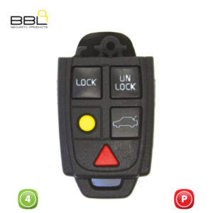 BBL Key Shells Volvo Shape 4 Button KSC-VOL-06B