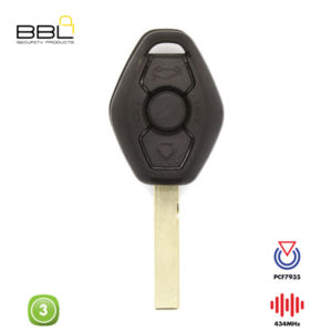 BBL Remote BMW Shape 3 Button REMC-BMW-03
