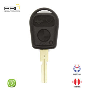 BBL Remote BMW Shape 3 Button REMC-BMW-17B