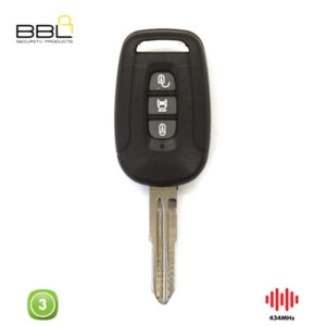BBL Remote Chevrolet Shape 3 Button REMC-CHEV-22