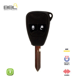 BBL Remote Chrysler 2 Button 433 PCF7941A HITAG 2 CY24 REMC-CHRY-04