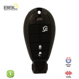 BBL Remote Chrysler 3 Button 433MHZ ID46 PCF7941 CY24 REMC-CHRY-13