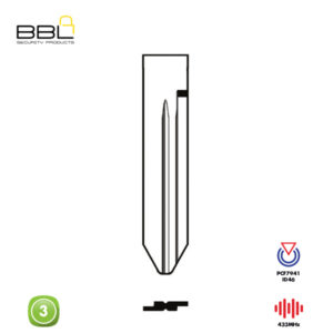 BBL Remote Chrysler 3 Button 433MHZ ID46 PCF7941 CY24 REMC-CHRY-13