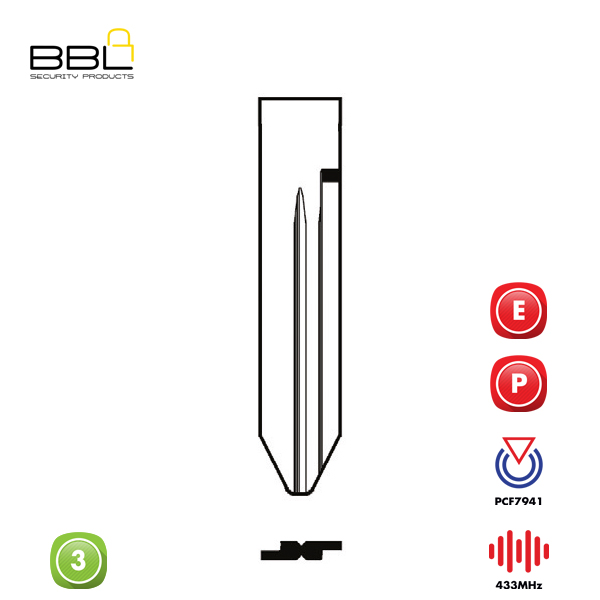BBL Remote Chrysler Shape 3 Button REMC-CHRY-09B_B