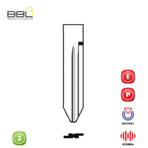 BBL Remote Chrysler Shape 3 Button REMC-CHRY-10B