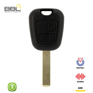 BBL Remote Citroen Shape 2 Button REMC-CIT-03