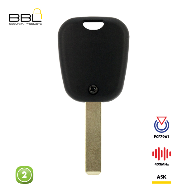 BBL Remote Citroen Shape 2 Button REMC-CIT-03_B