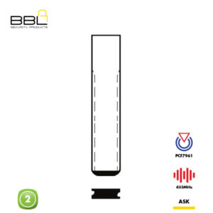 BBL Remote Citroen Shape 2 Button REMC-CIT-03