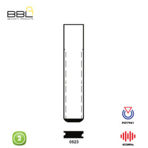 BBL Remote Citroen Shape 2 Button REMC-CIT-22A