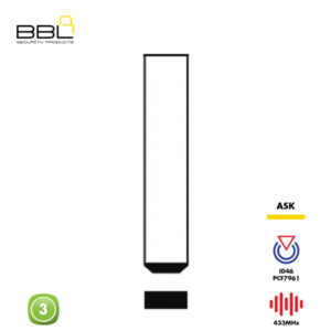 BBL Remote Citroen Shape 3 Button REMC-CIT-08A