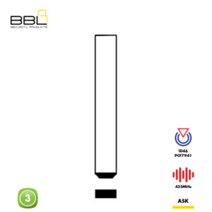 BBL Remote Citroen Shape 3 Button REMC-CIT-23A