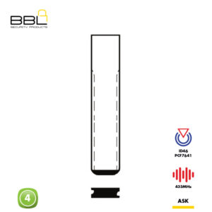 BBL Remote Citroen Shape 4 Button REMC-CIT-28A