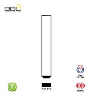 BBL Remote Fiat Shape 3 Button REMC-FI-02A