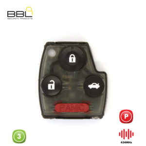 BBL Remote Honda Shape 3 Button REMC-HON-09B