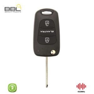 BBL Remote Hyundai Shape 2 Button REMC-HYU-05B