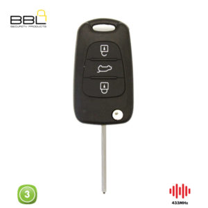 BBL Remote Hyundai Shape 3 Button REMC-HYU-06B