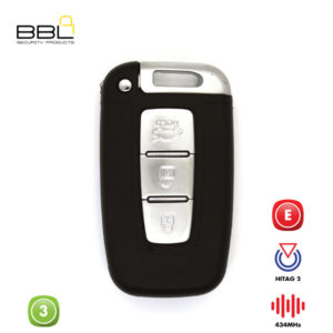 BBL Remote Hyundai Shape 3 Button REMC-HYU-12B