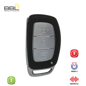 BBL Remote Hyundai Shape 3 Button REMC-HYU-21