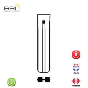 BBL Remote Hyundai Shape 3 Button REMC-HYU-21