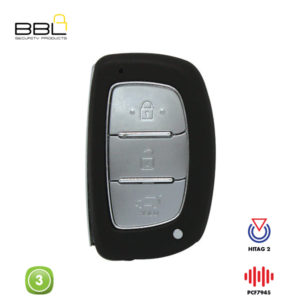 BBL Remote Hyundai Shape 3 Button REMC-HYU-50