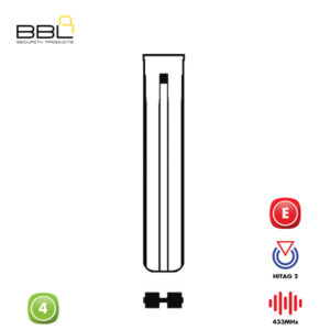 BBL Remote Hyundai Shape 4 Button REMC-HYU-13B