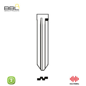 BBL Remote Kia Shape 2 Button REMC-KIA-11