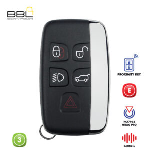 BBL Remote Land Rover Shape 3 Button REMC-LAND-13