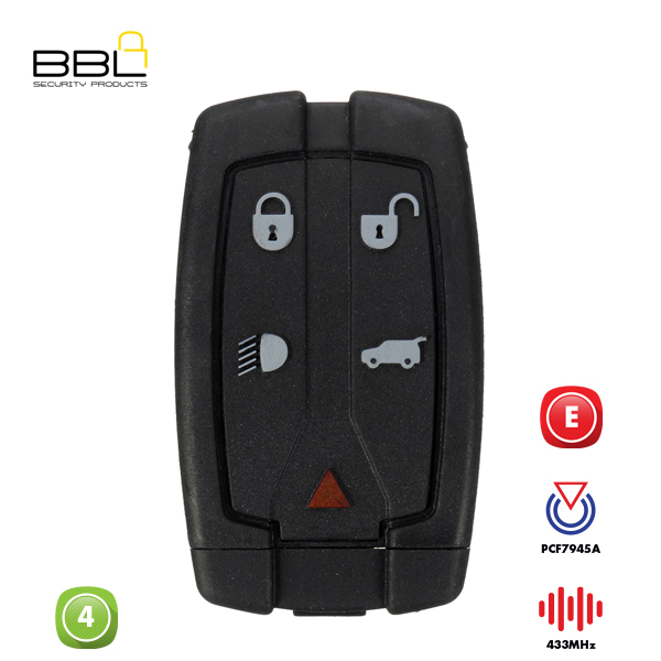 BBL Remote Land Rover Shape 4 Button REMC-LAND-03_A
