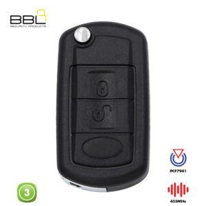 BBL Remote Landrover Shape 3 Button REMC-LAND-02A