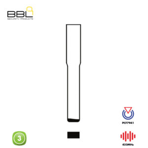 BBL Remote Landrover Shape 3 Button REMC-LAND-02A