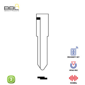 BBL Remote Mazda Shape 3 Button REMC-MAZ-25