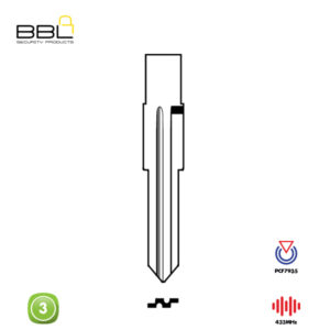 BBL Remote Land Rover Shape 2 Button REMC-LAND-08