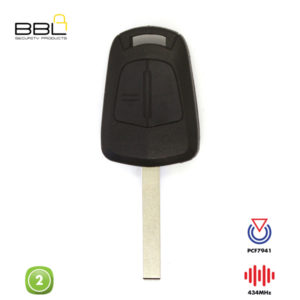BBL Remote Opel Shape 2 Button REMC-OPEL-19