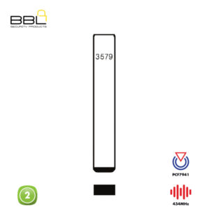 BBL Remote Opel Shape 2 Button REMC-OPEL-19