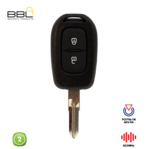 BBL Remote Renault Shape 2 Button REMC-REN-07-433
