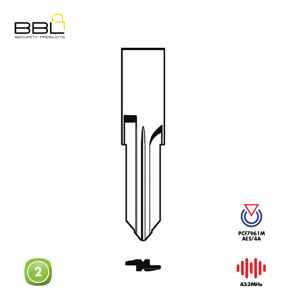 BBL Remote Renault Shape 2 Button REMC-REN-07-433_C