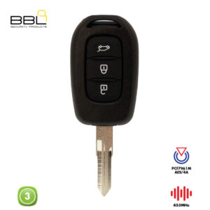 BBL Remote Renault Shape 3 Button REMC-REN-32-433