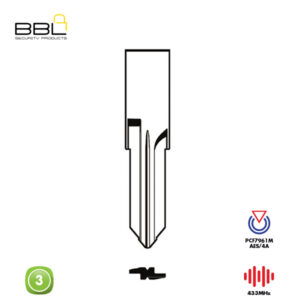 BBL Remote Renault Shape 3 Button REMC-REN-32-433
