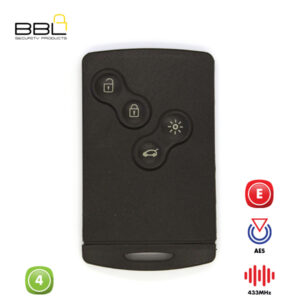 BBL Remote Renault Shape 4 Button REMC-REN-04C2