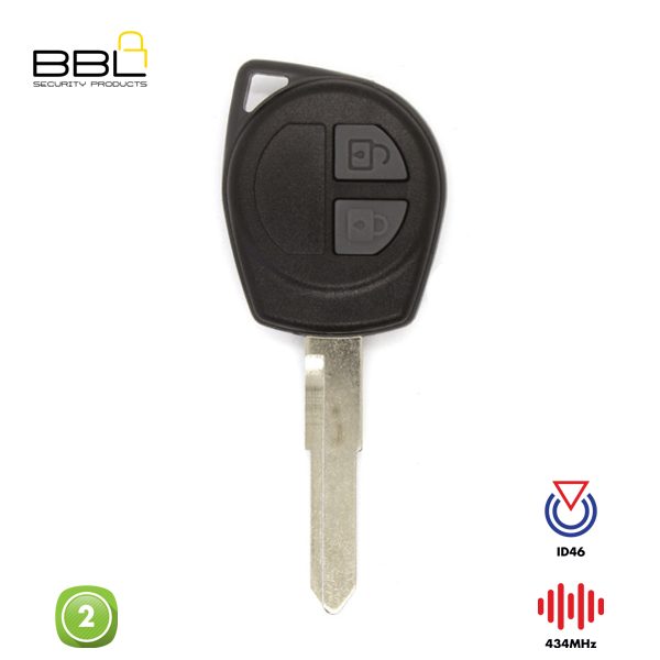 BBL Remote Suzuki Shape 2 Button REMC-SUZ-03_A