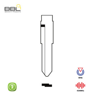 BBL Remote Suzuki Shape 2 Button REMC-SUZ-03