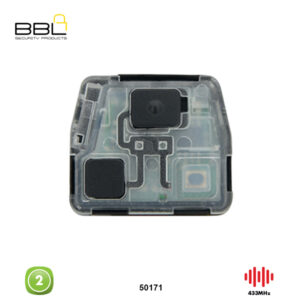 BBL Remote Toyota Shape 2 Button REMC-TOY-06B