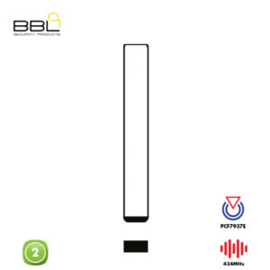 BBL Remote Vauxhall Shape 2 Button REMC-VAUX-03