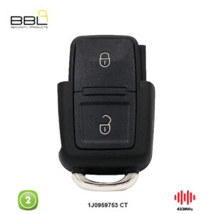 BBL Remote Volkswagen Shape 2 Button REMC-VW-02